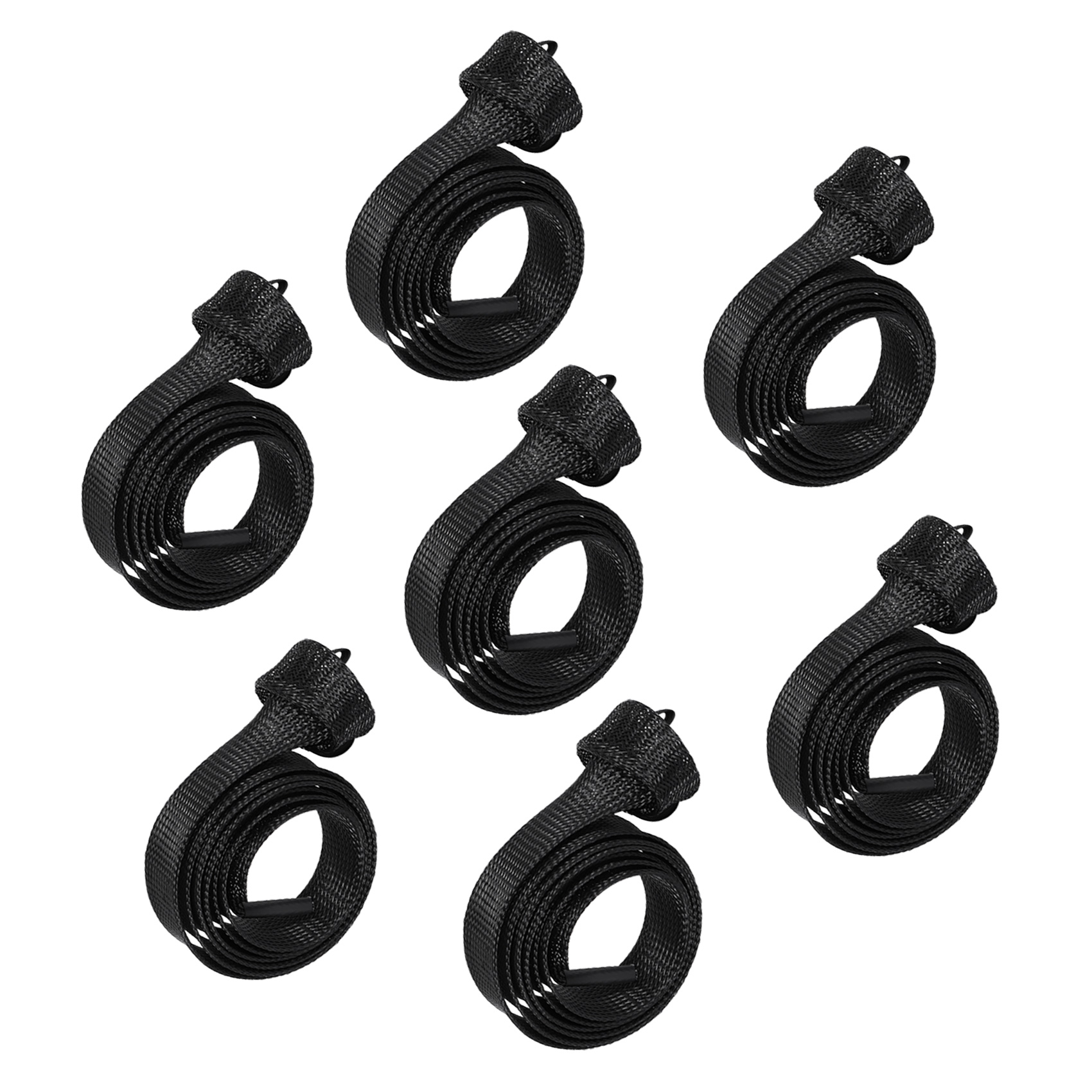 Fishing Rod Casting - CGDS-7-teiliger Angelrutenbezug, Angelruten-Socken für Casting-/Spinnruten, geflochtene