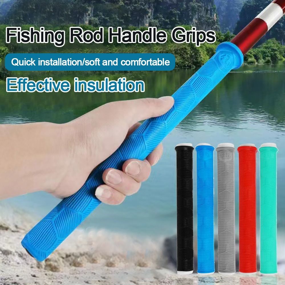 Fishing Rod Case - Silikon-Angelrutengriff-Ummantelung Rutschfester Universeller Anti-Rutsch-Griffüberzug Austauschbare Multifunktionale