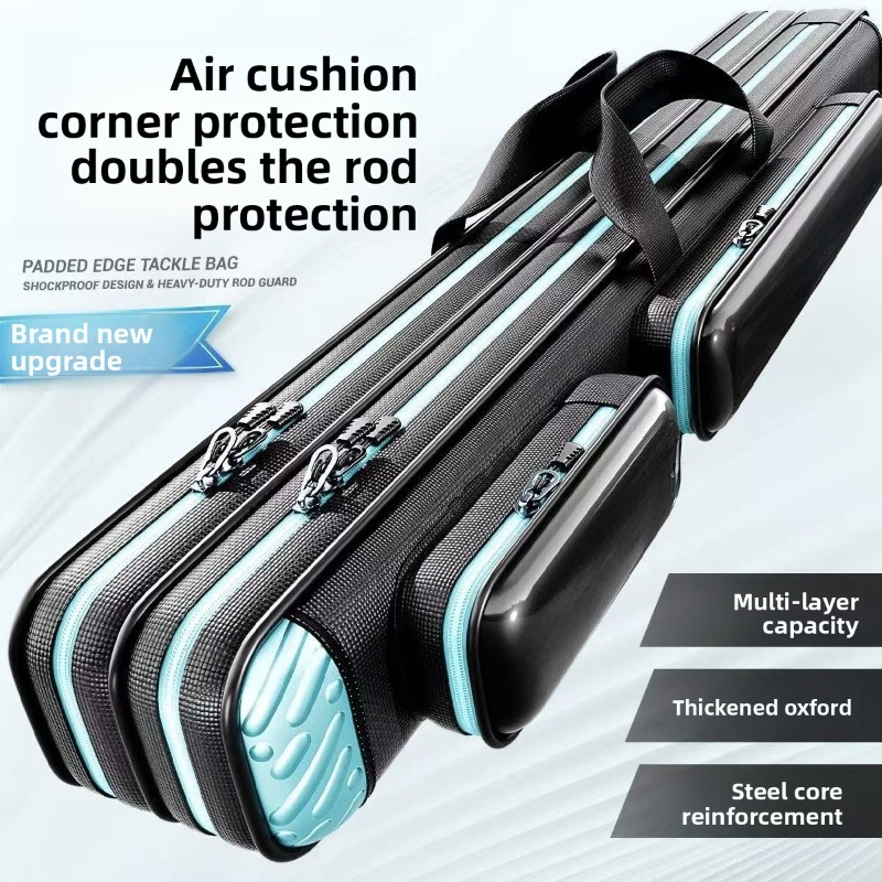 Fishing Rod Case - Extra Dicke Angelausrüstungs-Aufbewahrungstasche Handgehaltene Ruten-Tragetasche mit