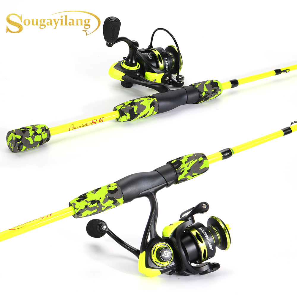 Fishing Rod Carbon Fiber - Sougayilang Spinning Fishing Combo 1,7 m