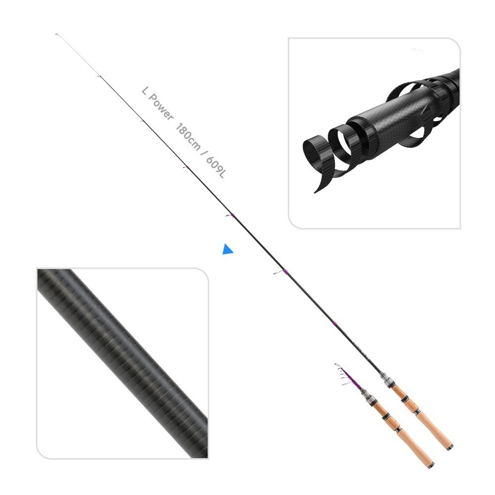 Fishing Rod Carbon Fiber - 1,8 m lange Angelrute für BFS