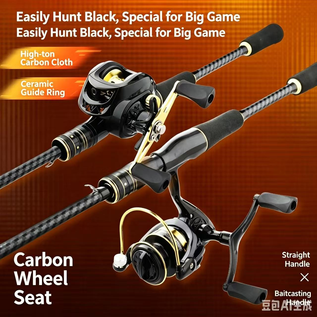 Kohlefaser-Angelrute & Rollen- – Fishing Rod Carbon Fiber Bewertung und Preis