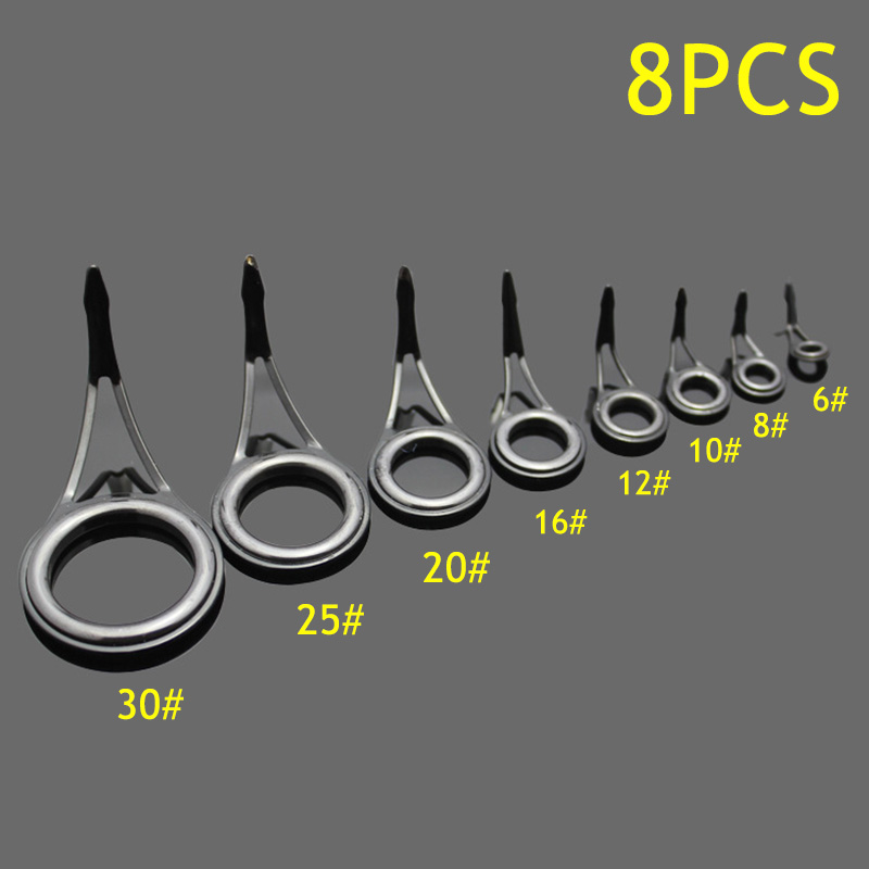 8 Stück Angelruten-Führungsrin – Fishing Rod Guide Replacement Bewertung und Preis