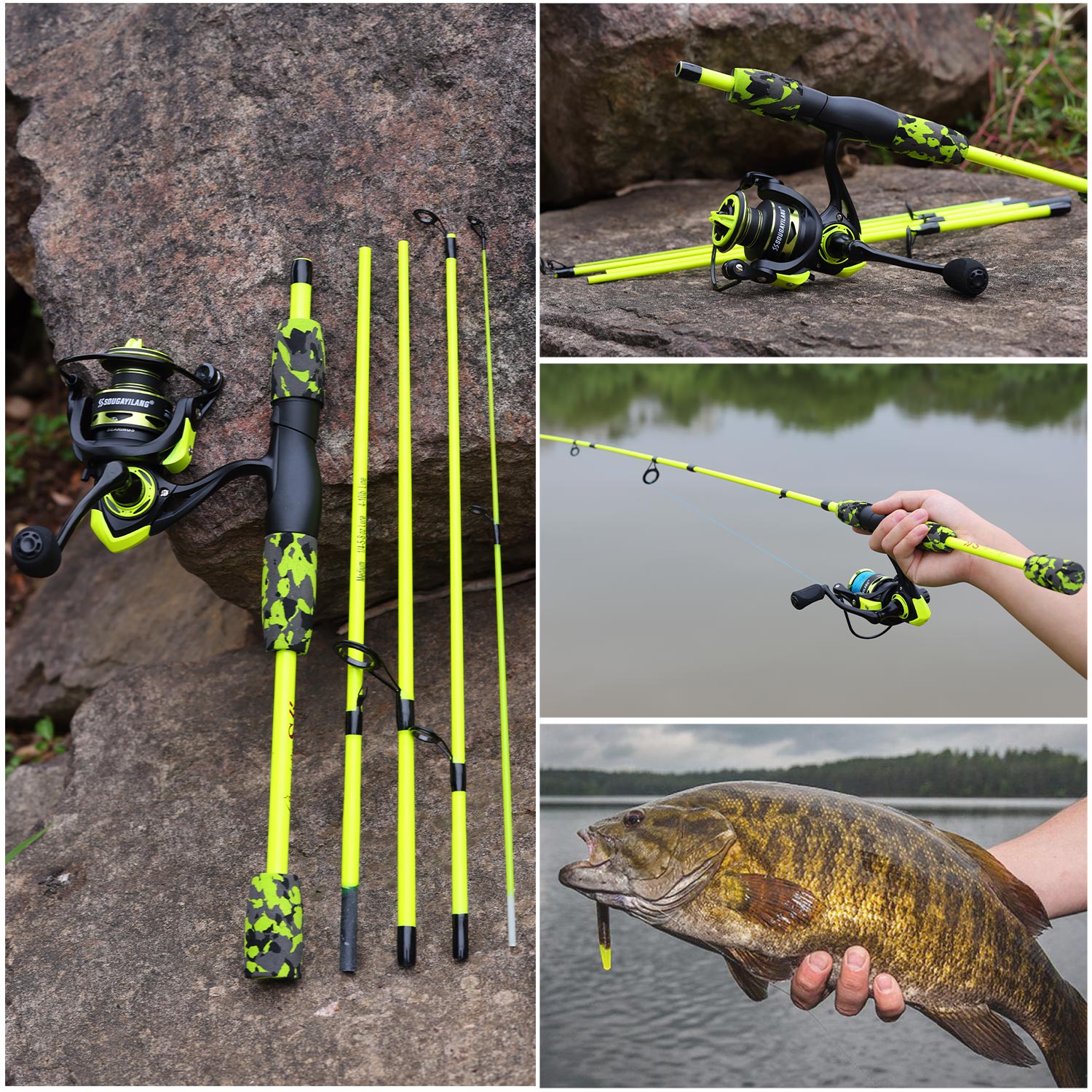 Sougayilang Spinning Fishing C – Fishing Rod Carbon Fiber Bewertung und Preis