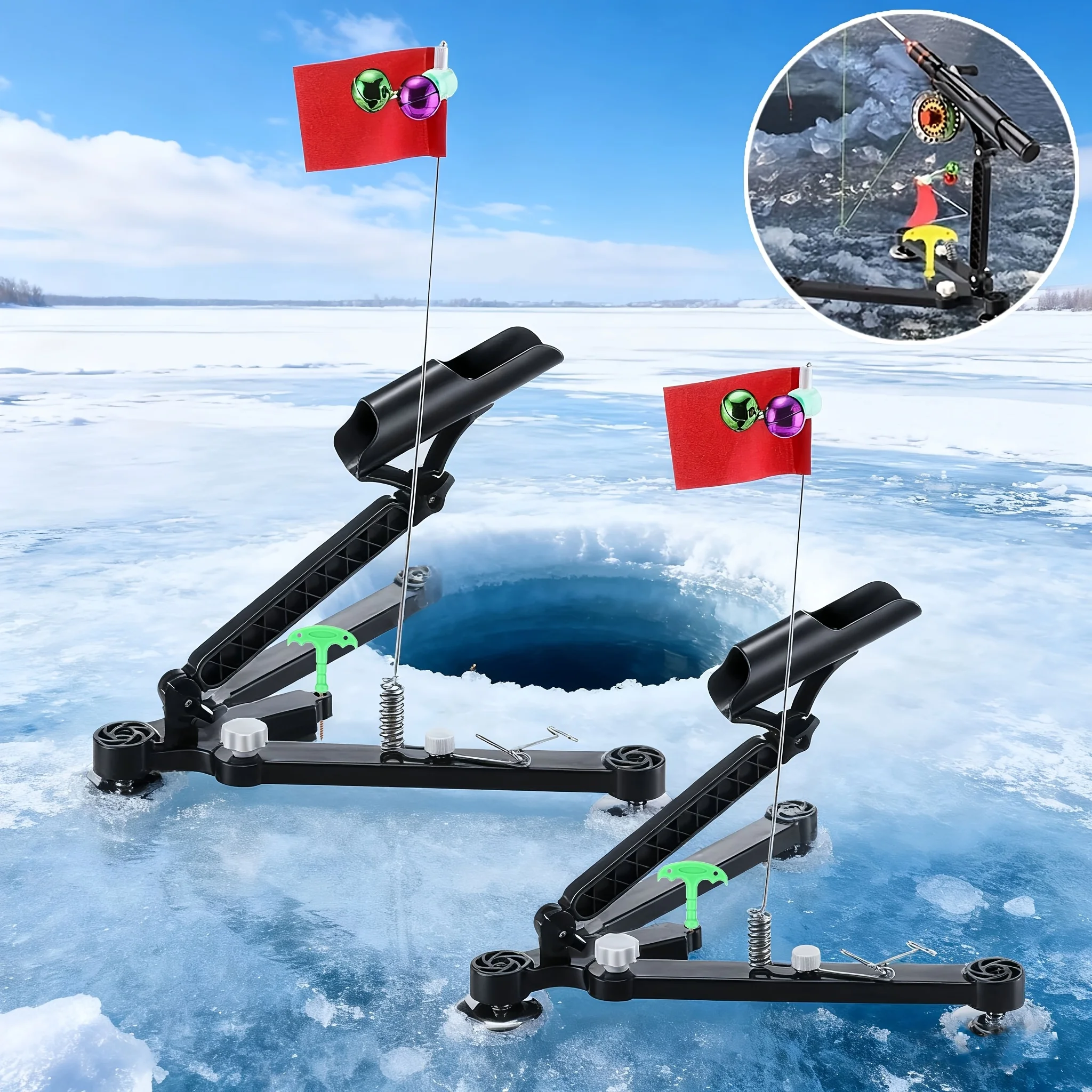 1 Set Eisangel-Rutenhalter – A – Fishing Rod Ice Bewertung und Preis