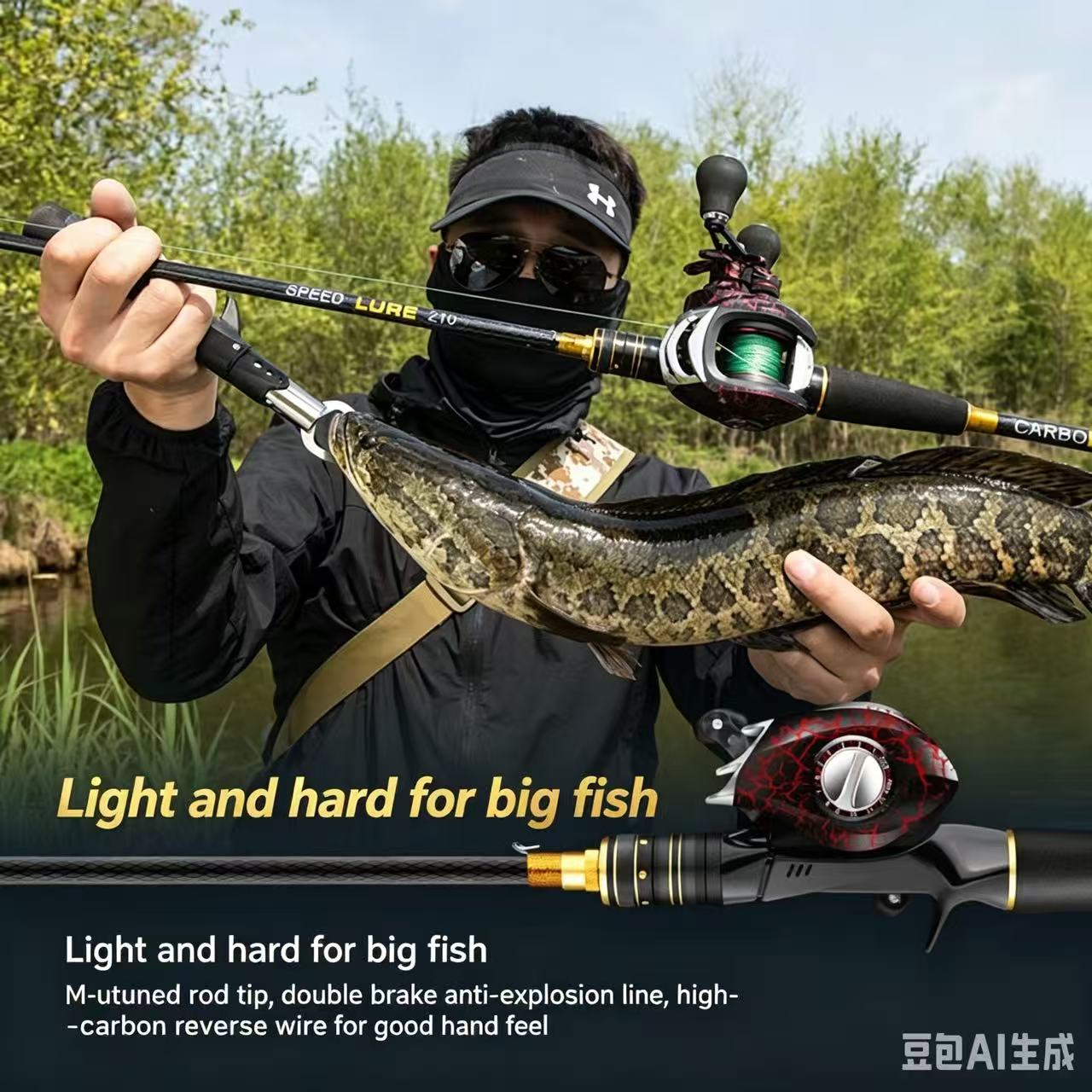 M Power Kohlefaser-Angelrute & – Fishing Rod Carbon Fiber Bewertung und Preis